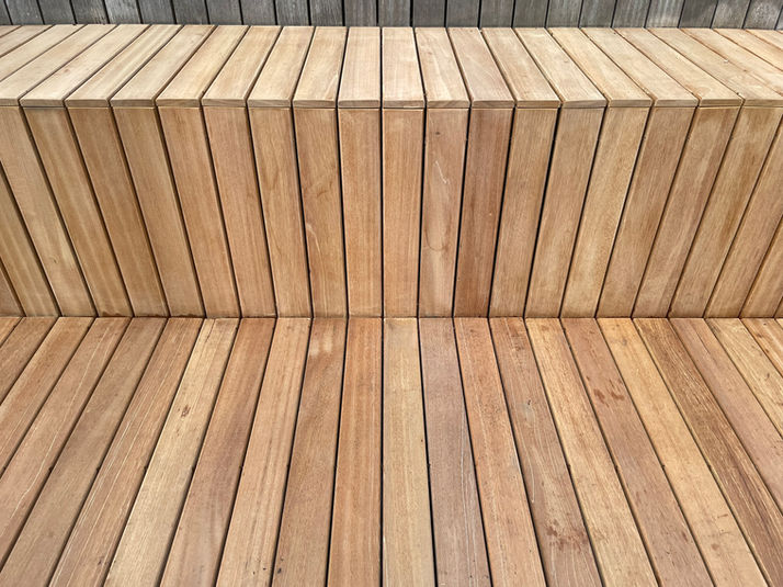 Bilau hardwood decking bench close up dry.JPEG