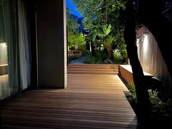 Bilau hardwood decking night.JPEG