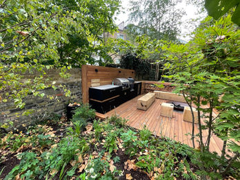 Bilau hardwood decking kitchen area through the trees dry.JPEG