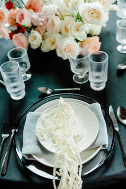 wedding pictures, tableware, chairs outside for a wedding, flower, outside ceremony