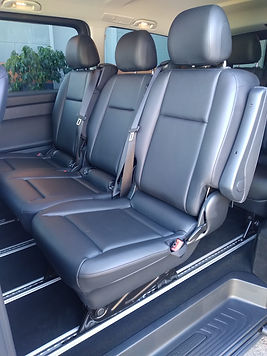 Interior seat in car/van, leather and fabric protection