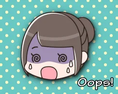 Oops.慌てる女性のイメージ