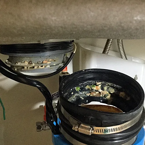 クッションゴム内に蓄積する生ゴミ