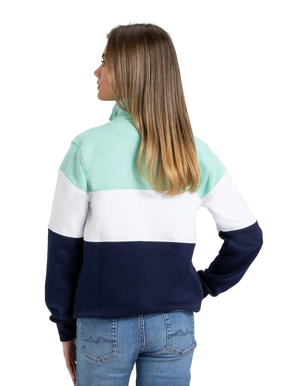 Sīktēls: Cotswold Fox Cirencester Quarter Zip Jumper in Mint