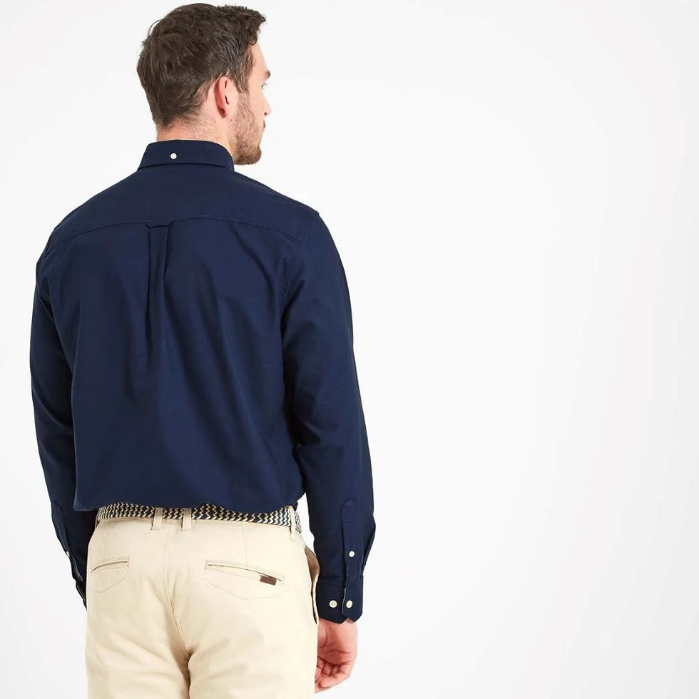 Миниатюра: Schoffel Holt Soft Oxford Tailored Shirt in Navy