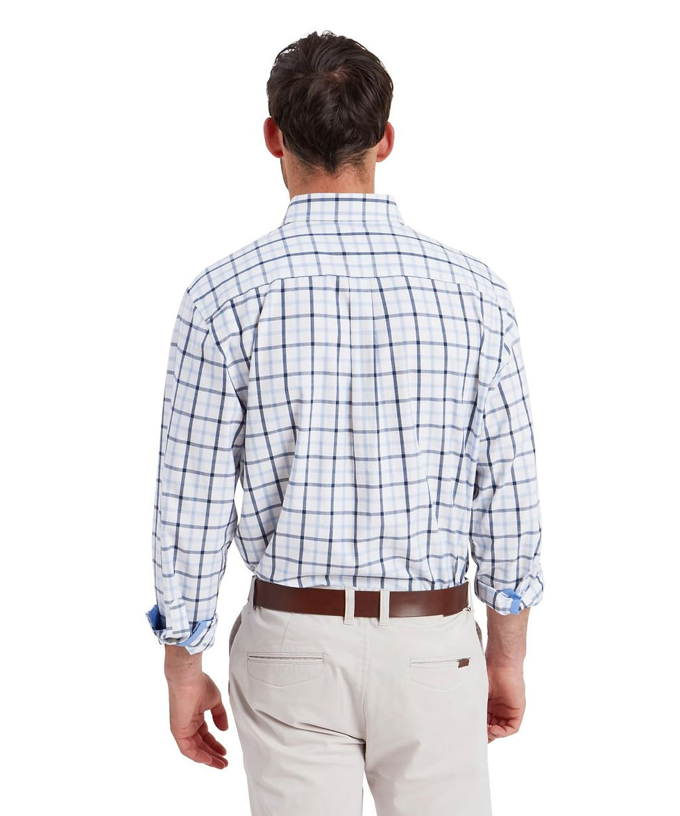Μικρογραφία: Schoffel Brancaster Classic Shirt - Imperial Blue Check