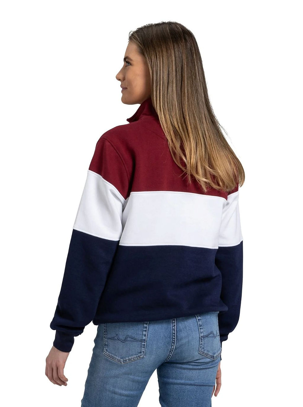 Sīktēls: Cotswold Fox Cirencester Quarter Zip Jumper in Burgundy