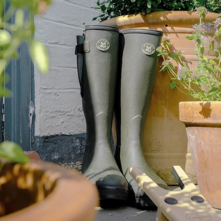 Miniaturbild: Le Chameau Men's National Trust Vierzon Jersey Lined Wellington Boot