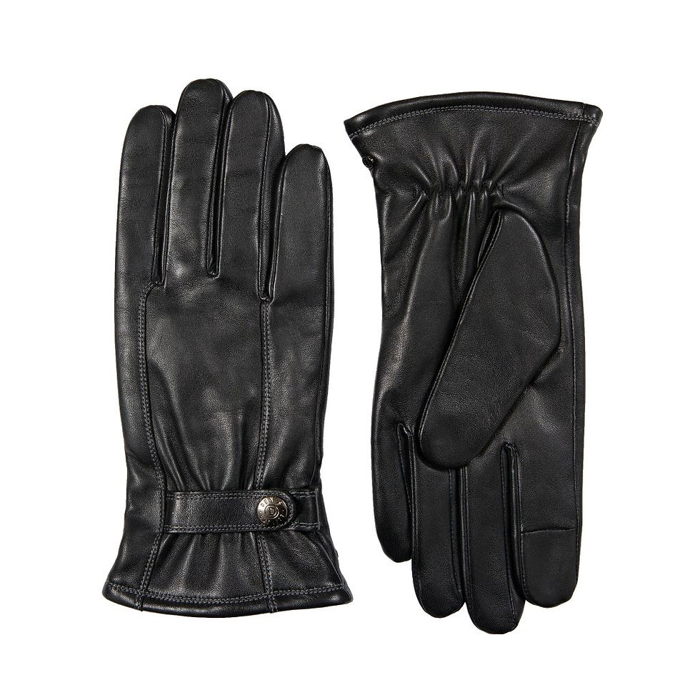 Thumbnail: Dents - Haworth Men's  Lined Leather Gloves in Black