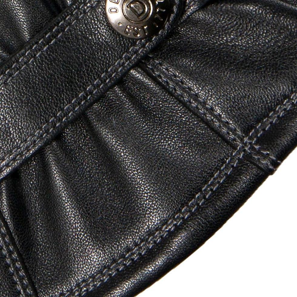 Miniature : Dents - Haworth Men's  Lined Leather Gloves in Black