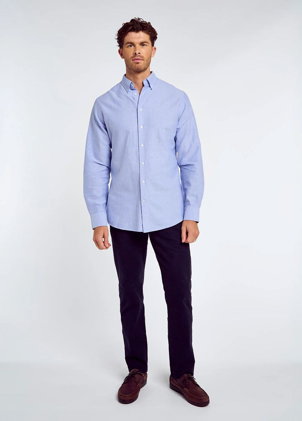 Thumbnail: Dubarry Clontarf Men's Oxford Shirt - Pale Blue