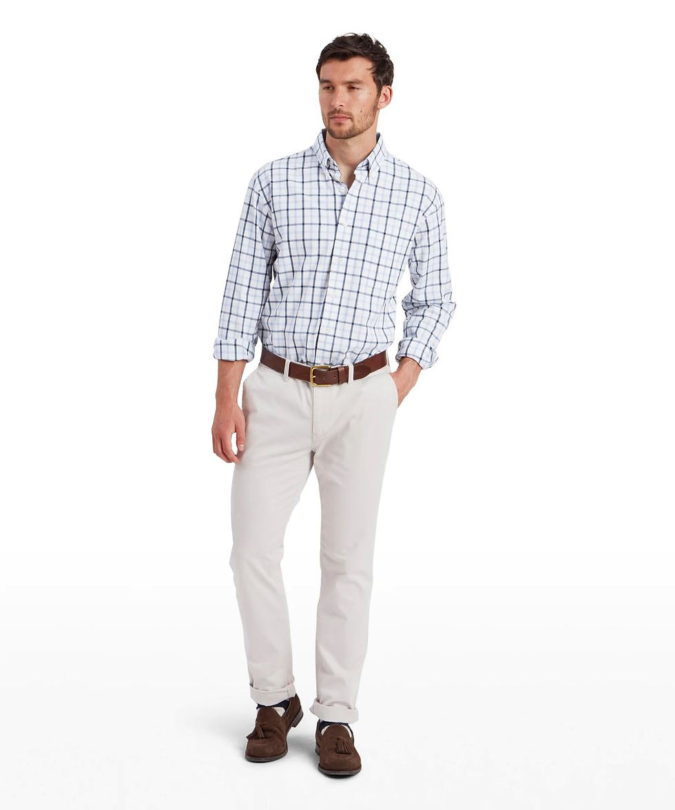 Миниатюра: Schoffel Brancaster Classic Shirt - Imperial Blue Check