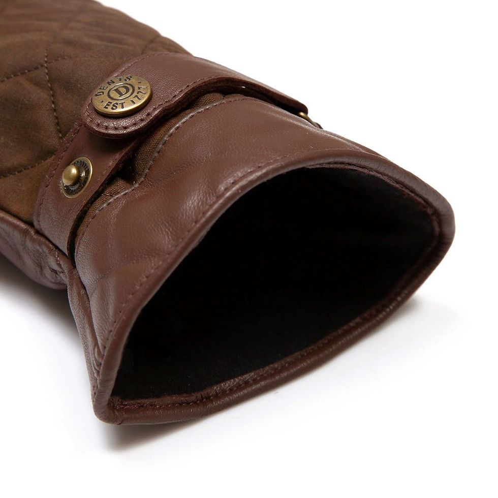 Miniatura: Dents - Bruton Men's  Leather Gloves in Chestnut