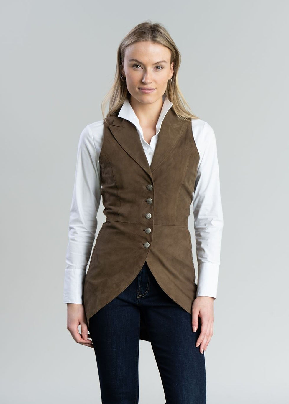 Thumbnail: Anna Lascata - Anna Suede Waistcoat