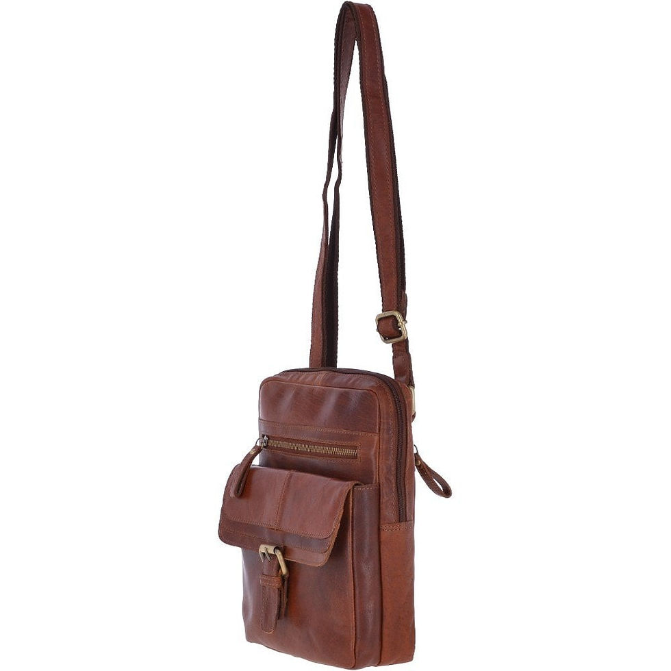 Minijatura: Ashwood Leather Vintage Medium Flight Bag