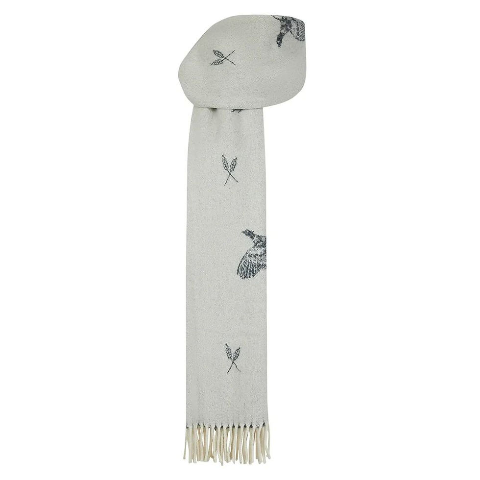 Миниатюра: Welligogs Alaskan Wool Scarf - Pheasant in Navy