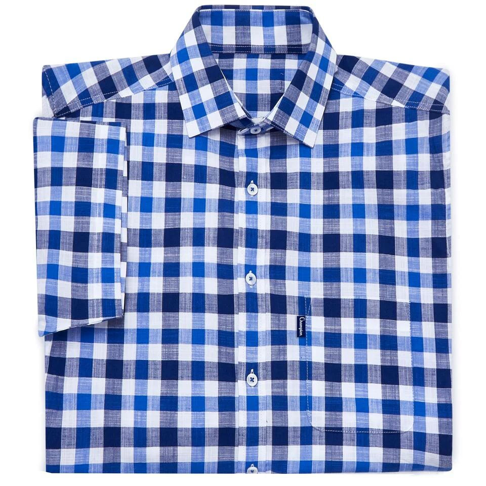 Miniaturebillede: Champion Holkham Short Sleeve Check Shirt - Blue