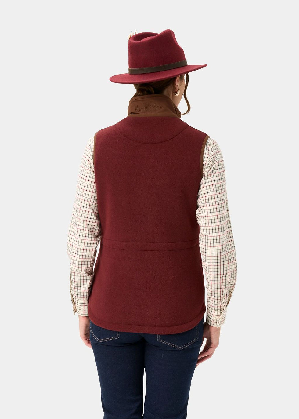 Thumbnail: Alan Paine Aylsham Ladies Fleece Gilet in Bordeaux
