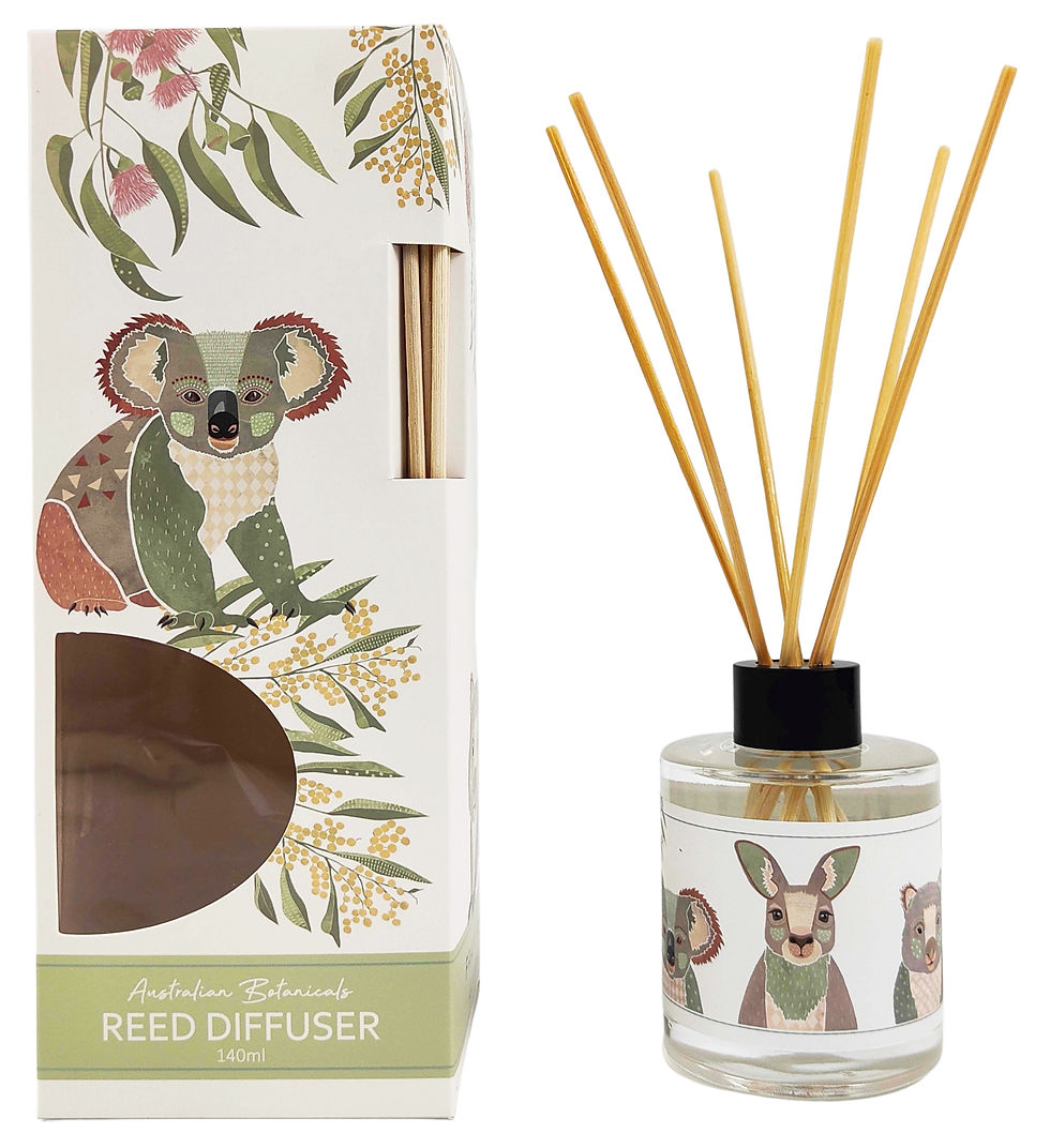 FB Aus Animals Diffuser Grey & Green 140ml