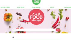 Food Storage A - Z.  LOVEFOODhatewaste