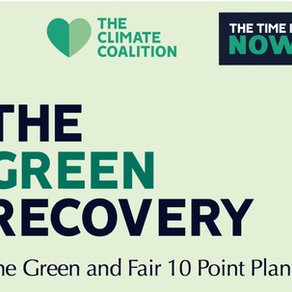 The Green Recovery - 10 point plan.  The Climate Coalition - signed by YCW - Oct 2020