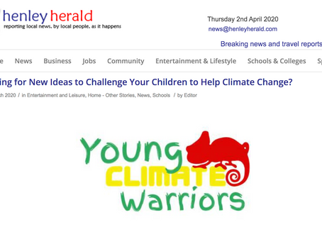 Henley Herald - Looking for new ideas to challenge your children to help Climate Change? April 2020