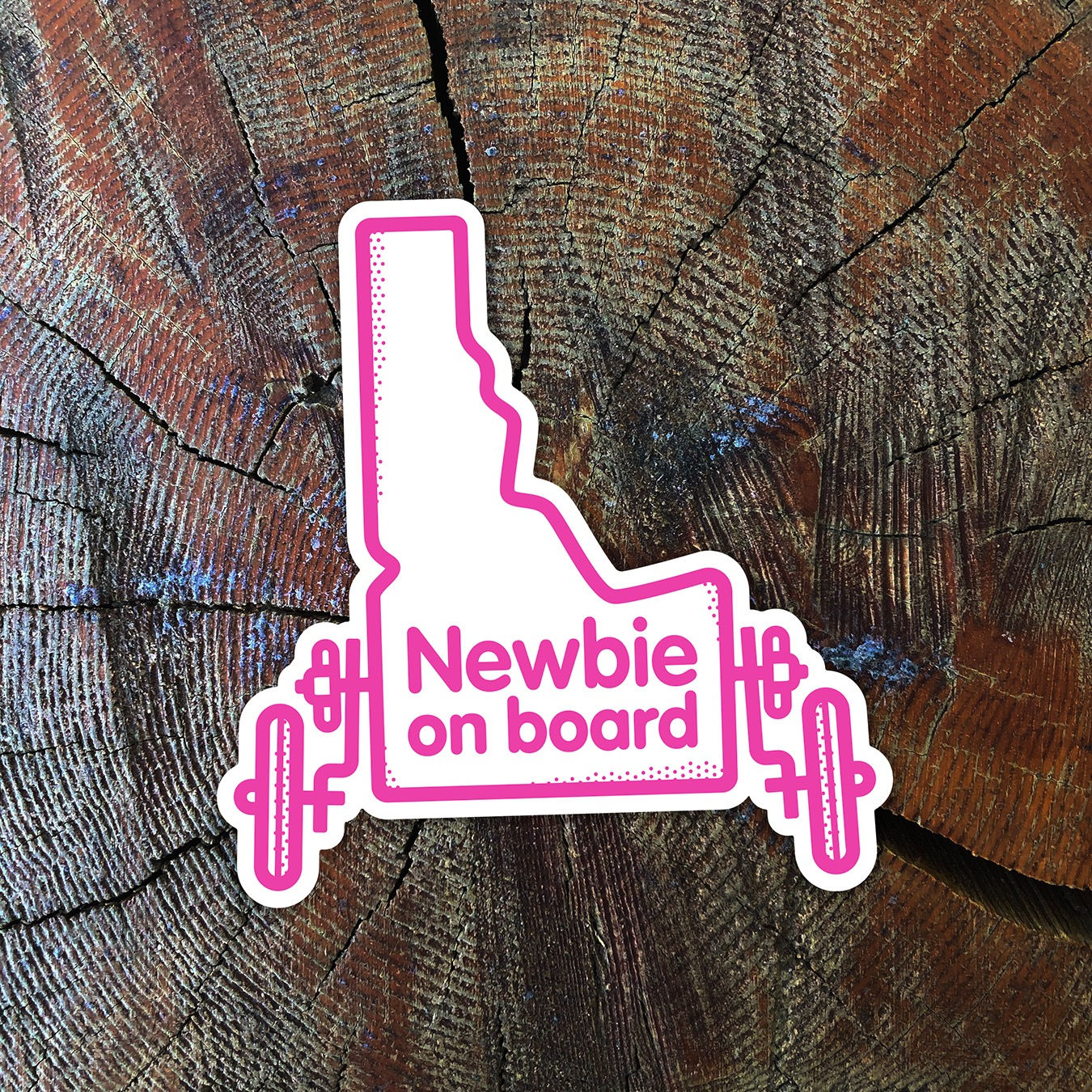 Idaho Newbie On Board Sticker
