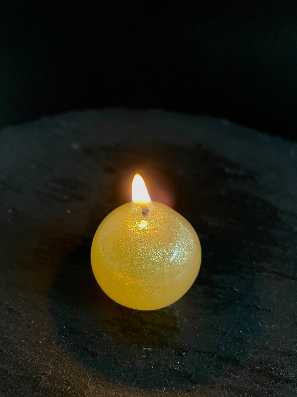 灯したキャンドル