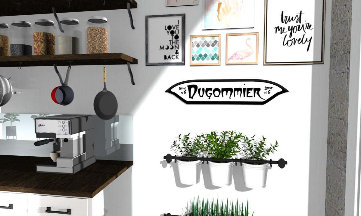 Décoration, réplique de la station du métro Dugommier