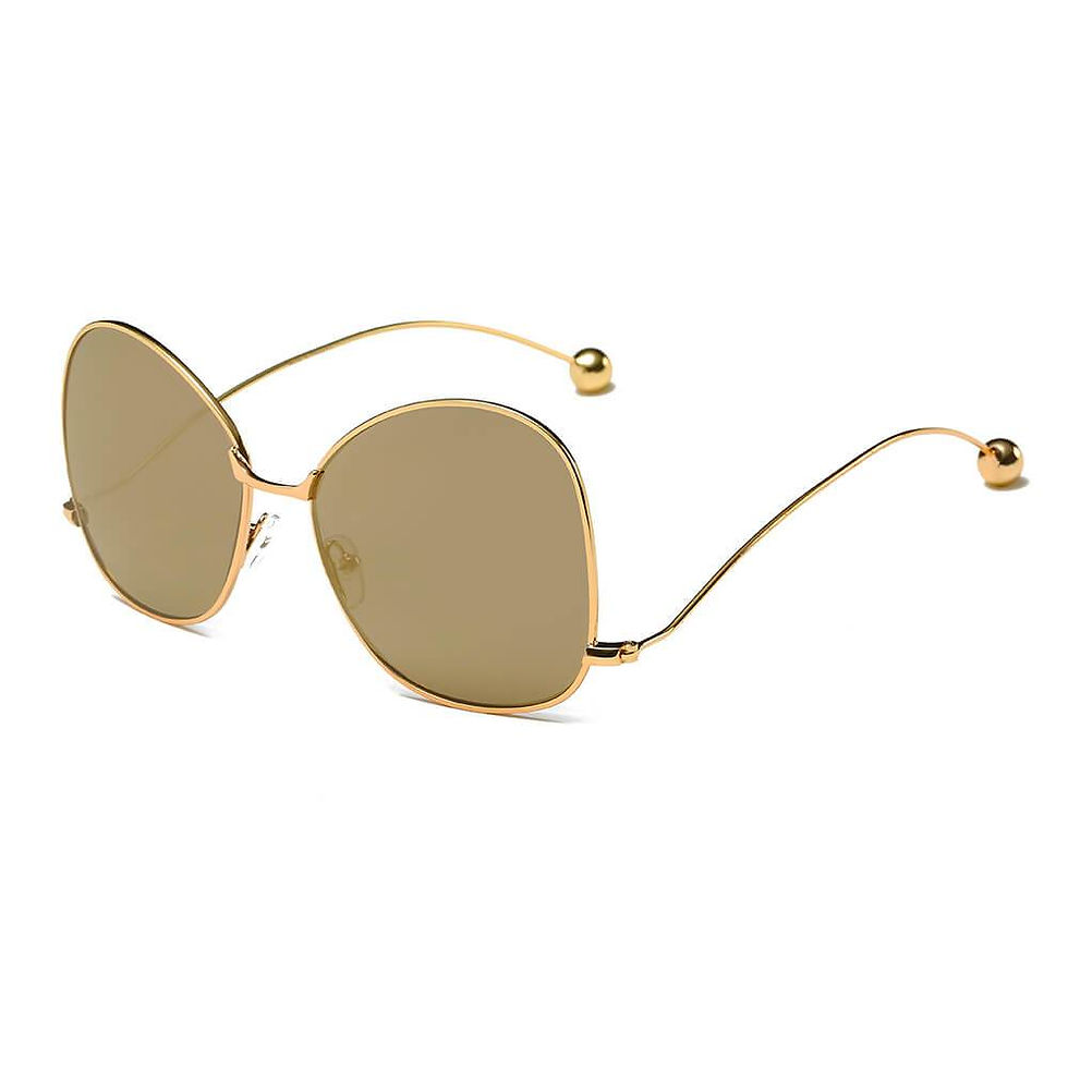 Thumbnail: Eugene - Women's Trendy Oversized Pantone Lens Sunglasses