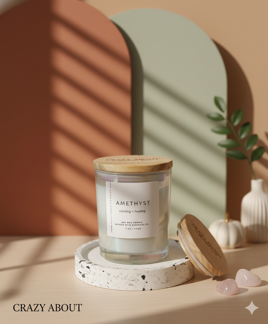 Thumbnail: Energy Crystals Candle - Revitalize Your Space With Scented Energy Crystals