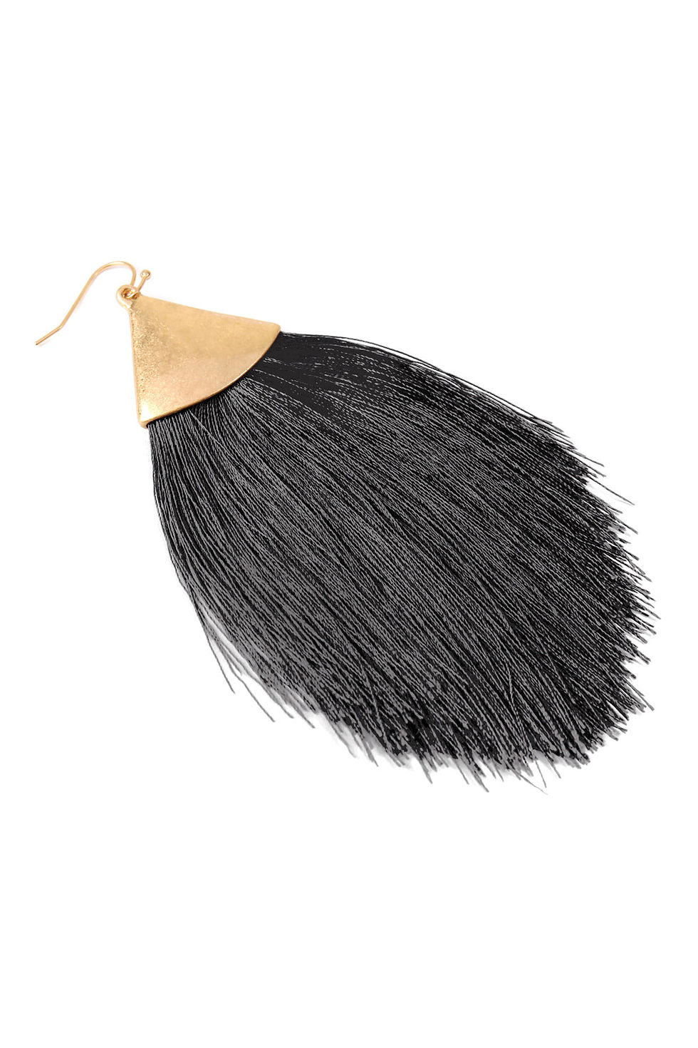 Thumbnail: Oversized Tassel Drop Earrings