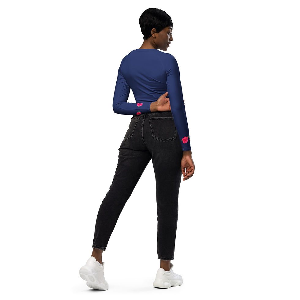 Thumbnail: Find Your Coast® Women's Surf ‘N’ Sport Cropped Shirt