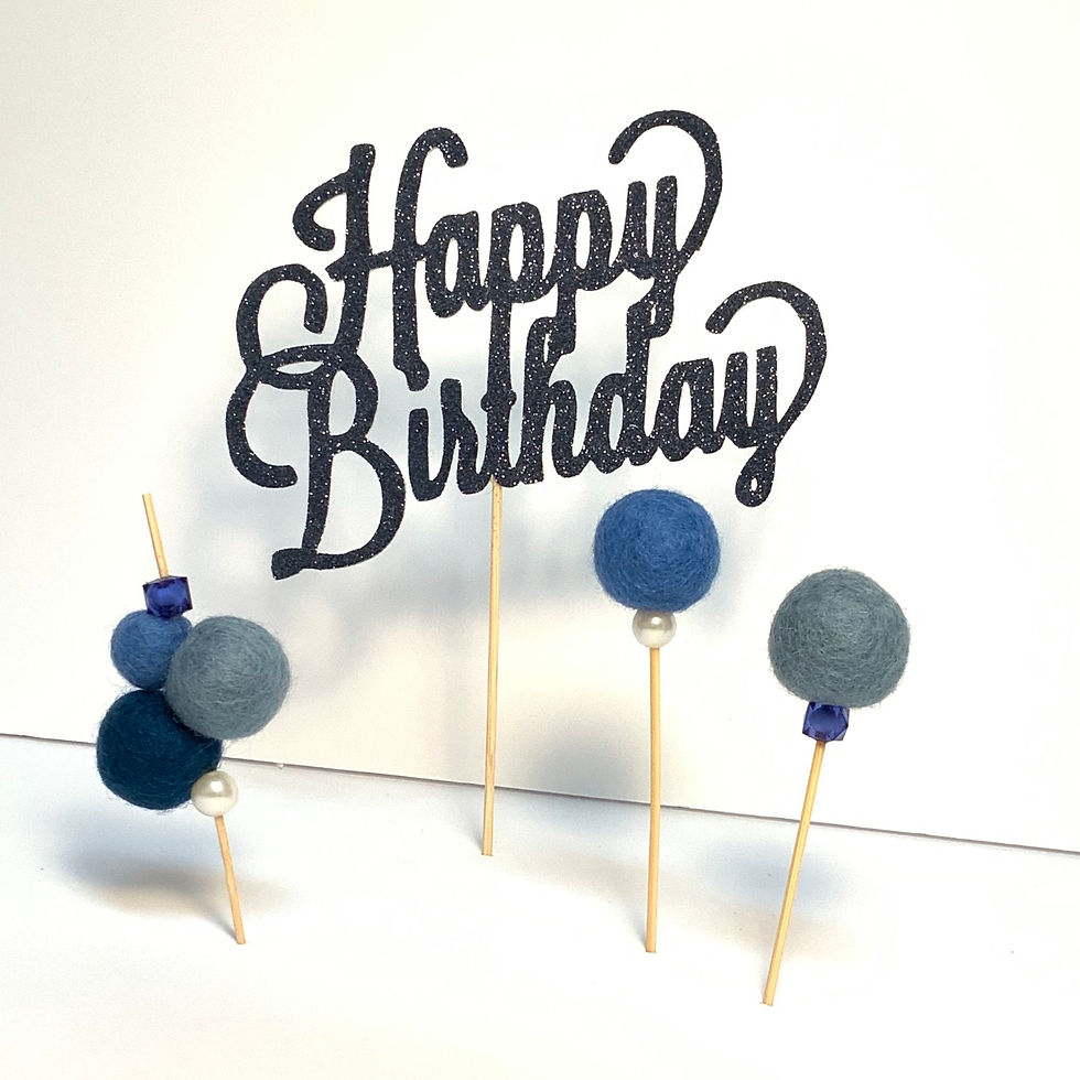 Thumbnail: Birthday Cake Toppers Set 