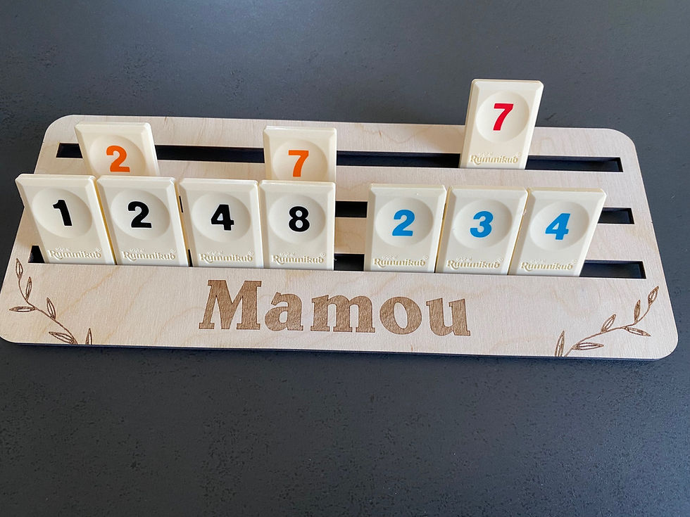 Miniature : Chevalet en bois pour Rummikub