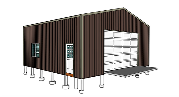 Shop Building Perspective