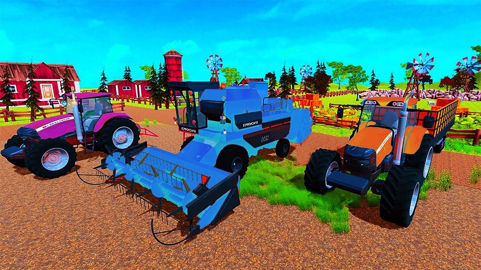 الصورة المصغرة: Real Tractor Farm Driving Game 3D