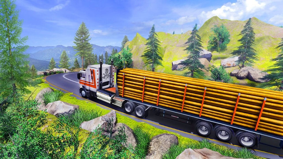 Heavy Construction Vehicle Transporter Truck Game