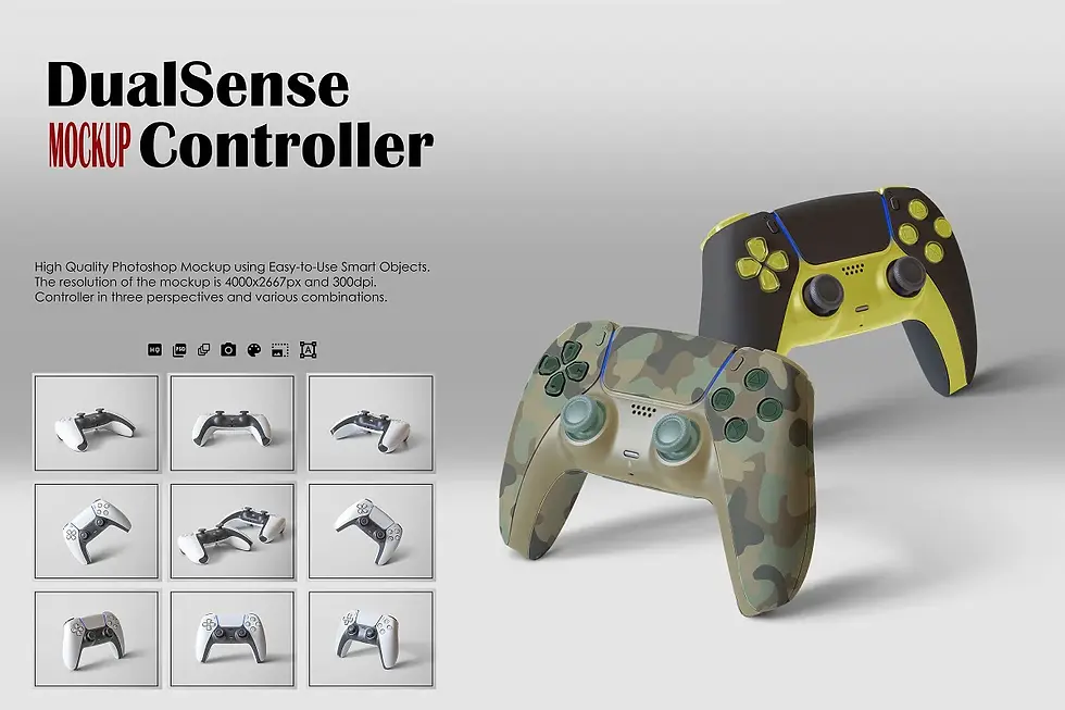 DualSense Controller Mockup
