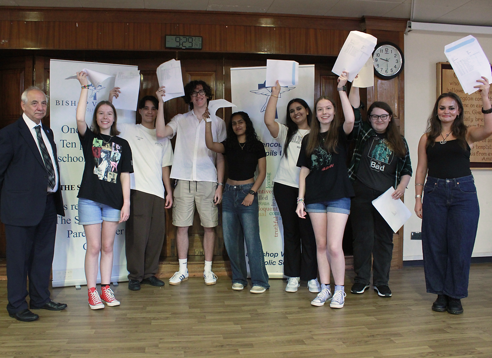 Students celebrating their achievements!