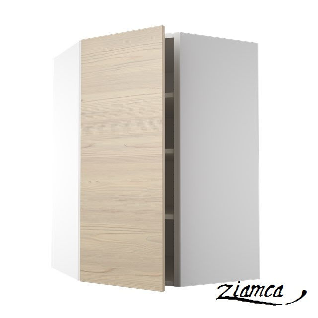 Miniatura: ALACENA DE ESQUINA DIAGONAL 86.4 CM DE ALTO CON 3 ESTANTES (30 CM + 30 CM)