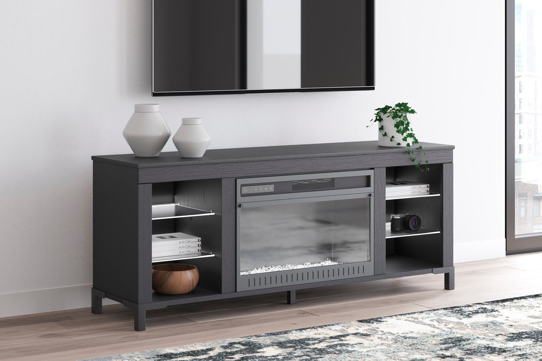 Signature Design by Ashley Cayberry 60" TV Stand with Electric Fireplace