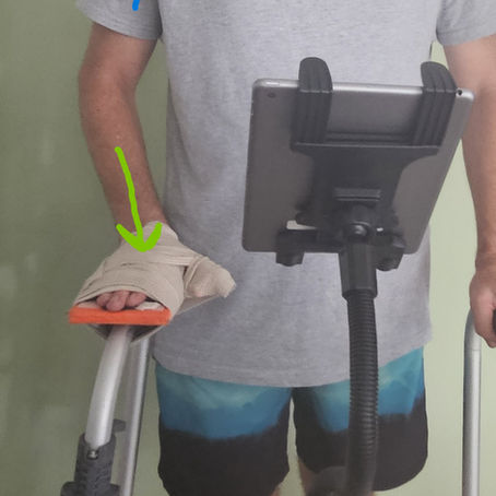 Stroke and Brain injury walking training:  “Use a modified walker”