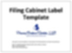 Filing Cabinet Label Template
