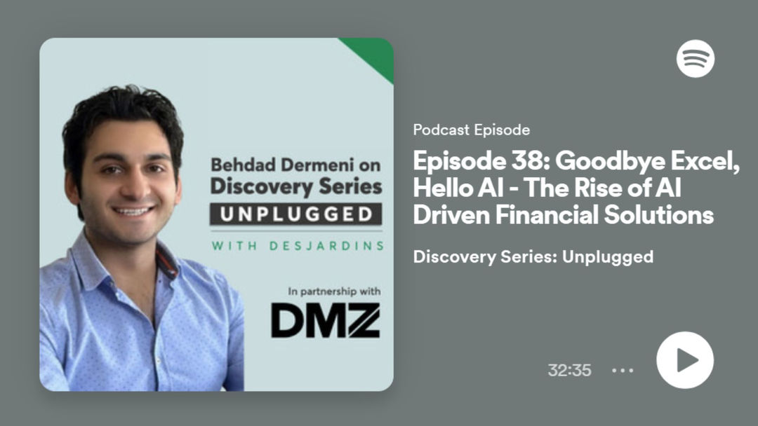 Talking AI, Finance, Accounting & Tech on the Desjardins Discovery Series Podcast
