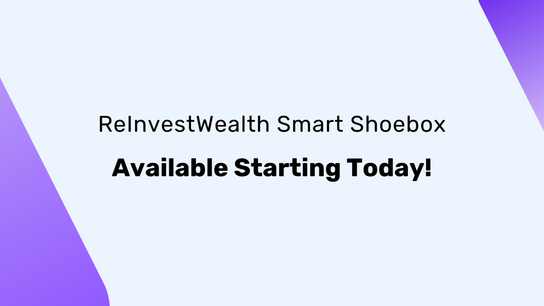 Introducing Smart Shoebox by ReInvestWealth. Enhanced Receipt Management.