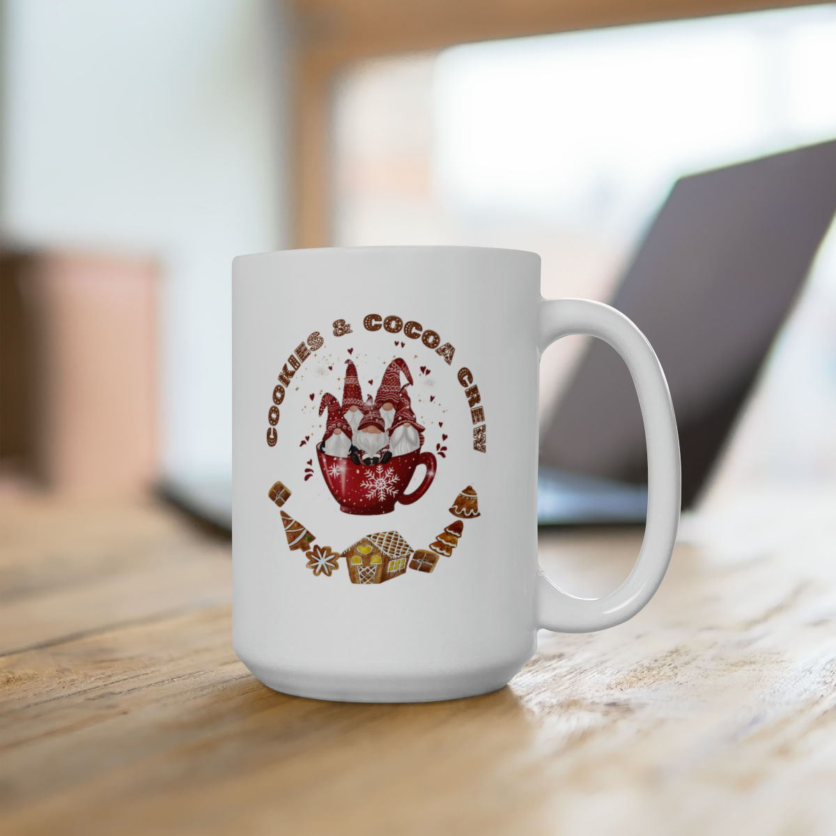 Cookies and Cocoa Crew 15 Ounce Ceramic Mug