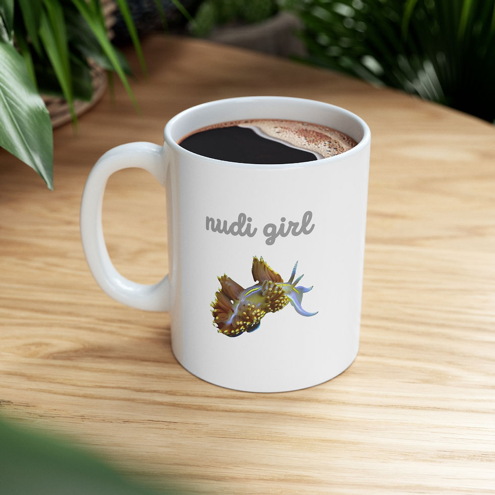 Thumbnail: Nudi Girl Nudibranch Ceramic Mug 11oz