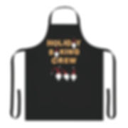 Holiday Baking Crew Apron With Gingerbread Cookies and Gnomes