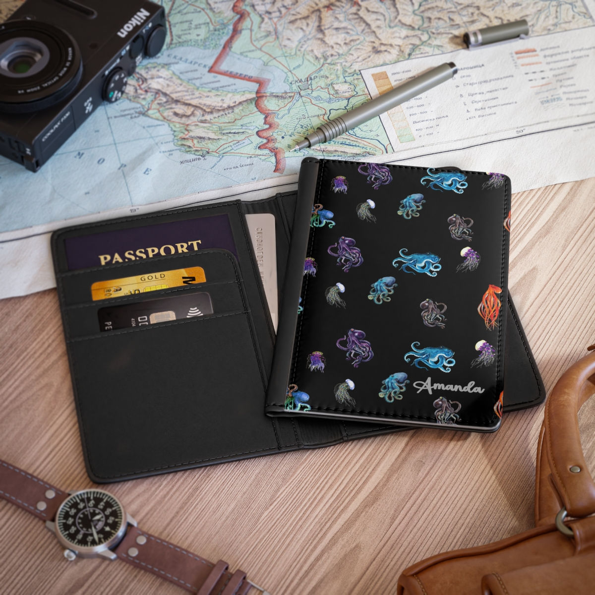 Octopuses Everywhere Passport Cover - Personalization Available